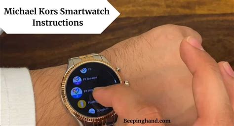 app michael kors smartwatch|michael kors smart watch instructions.